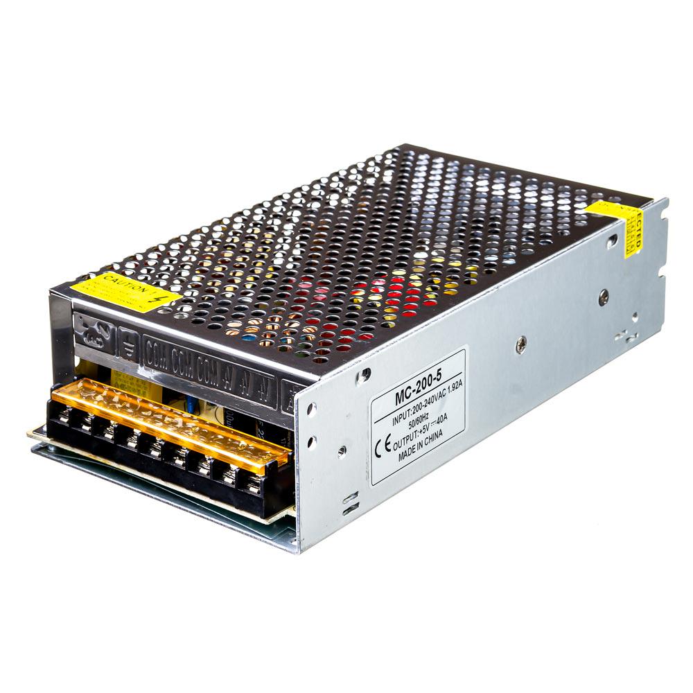 Блок питания LED 5 V 40 A 200 Вт IP20 MC