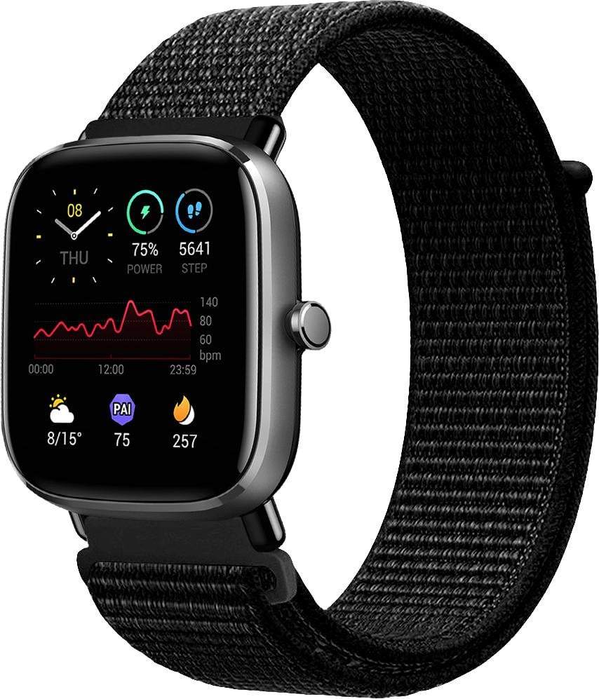 Ремешок нейлоновый Sport Loop для Amazfit GTS 2 mini Black (14424-2B)