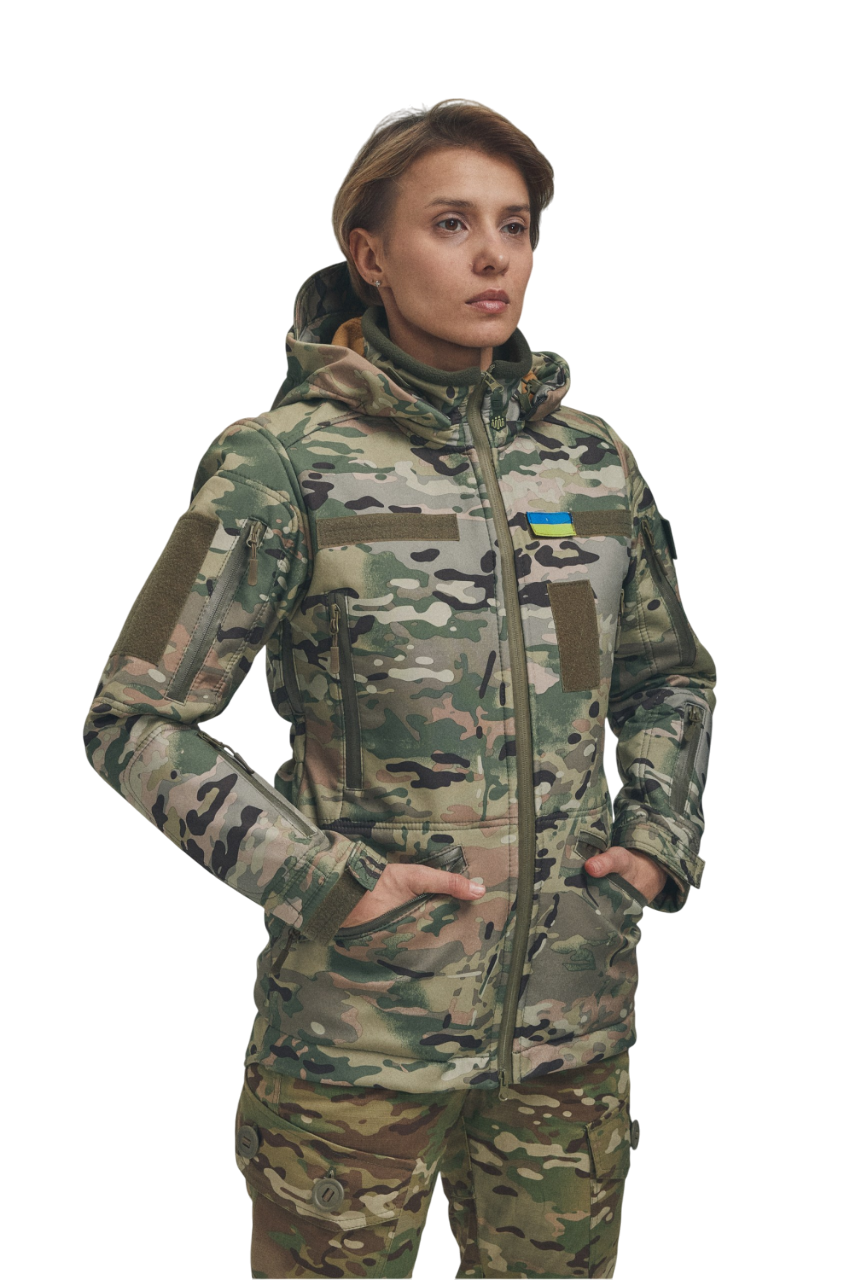 Куртка-трансформер женская FS Soft Shell зимняя XS Мультикам (29544497)