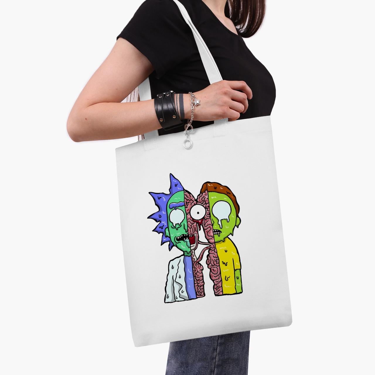 Эко сумка шоппер Rick Sanchez Rick and Morty 41x35 см Белый (9227-2940-WT1)