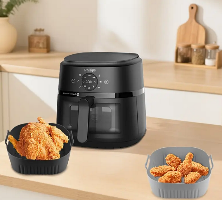 Форма силиконовая квадратная для аэрогриля/мультипечи и фритюрницы 17,5 см (RU-4479) - фото 2 Форма силиконовая квадратная для аэрогриля/мультипечи и фритюрницы 17,5 см (RU-4479) - фото 2