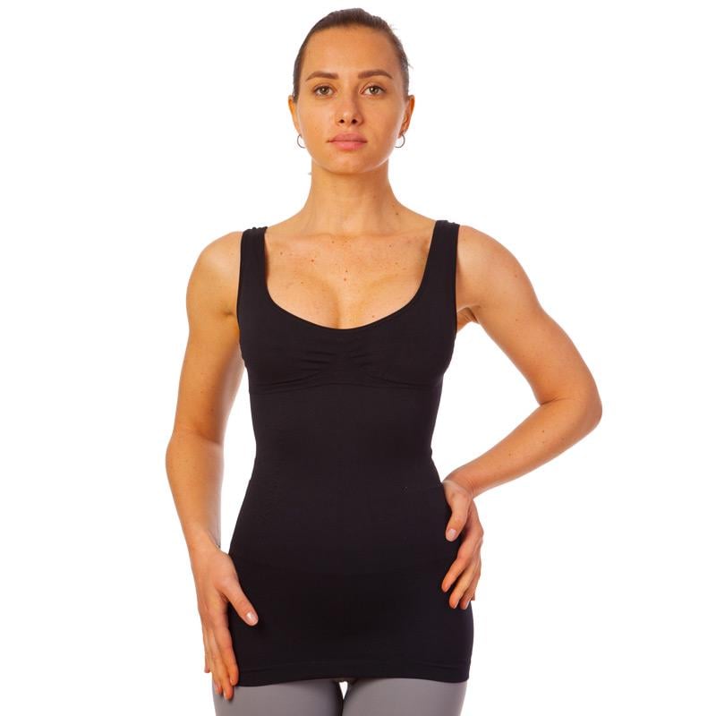 Майка утягивающая корректирующая Zelart Sibote Thin vest ST-9161 2XL-3XL Черный (DR004578)