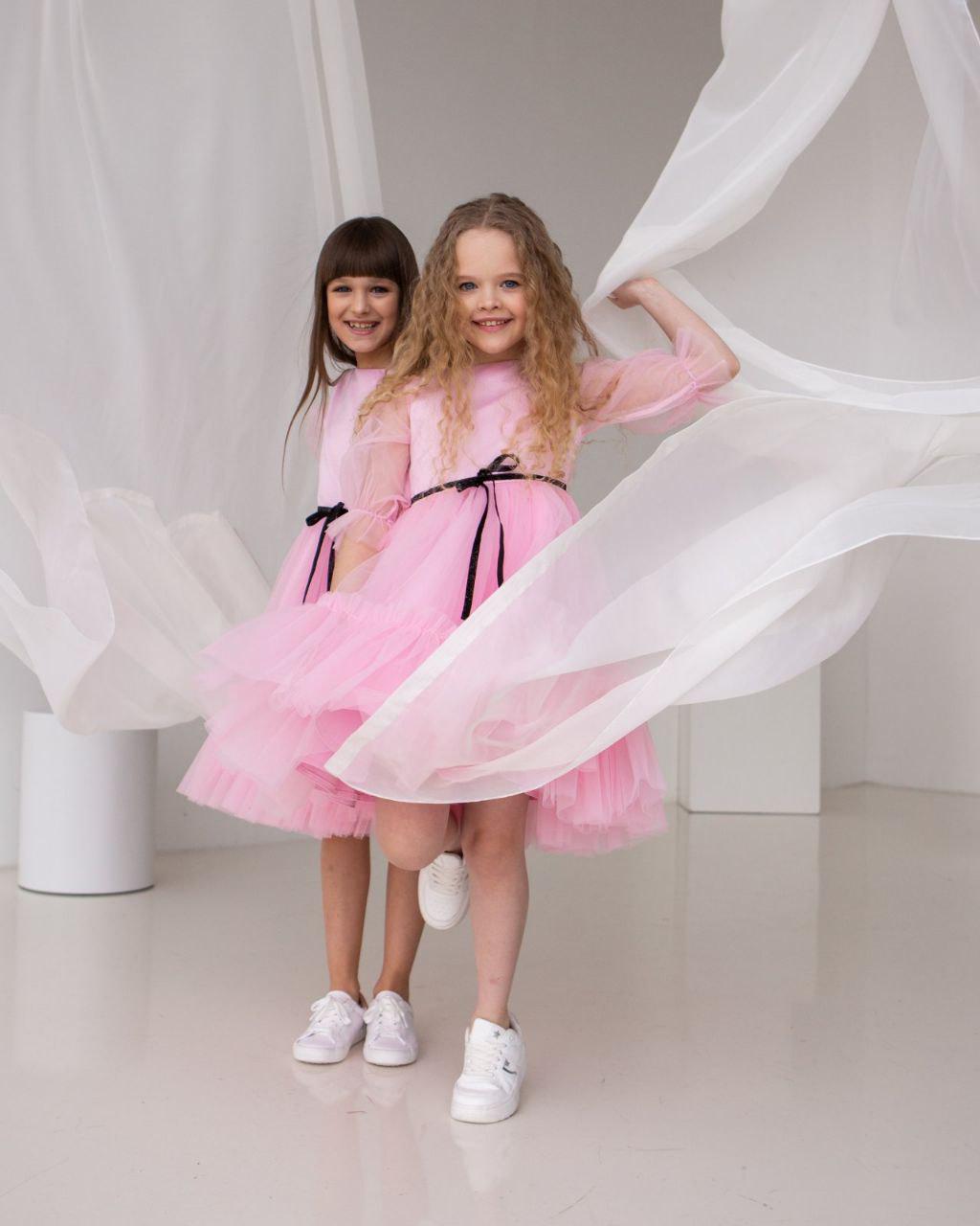 Платье праздничное для девочки 140 см Розовый (2228297068) - фото 4 Платье праздничное для девочки 140 см Розовый (2228297068) - фото 4