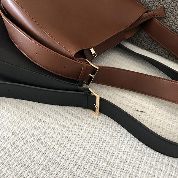 Женская сумка из экокожи с регулируемым ремнем M00029-2 28х30х8 см Коричневый/Золотистой фурнитурой - фото 4 Женская сумка из экокожи с регулируемым ремнем M00029-2 28х30х8 см Коричневый/Золотистой фурнитурой - фото 4