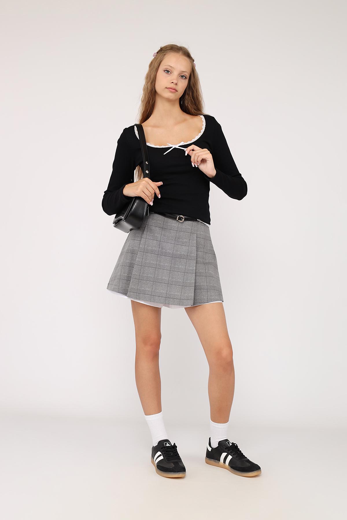 Джемпер жіночий з довгим рукавом ЦБ-00280985 р. 44 Чорний (SKT001076846) - фото 2