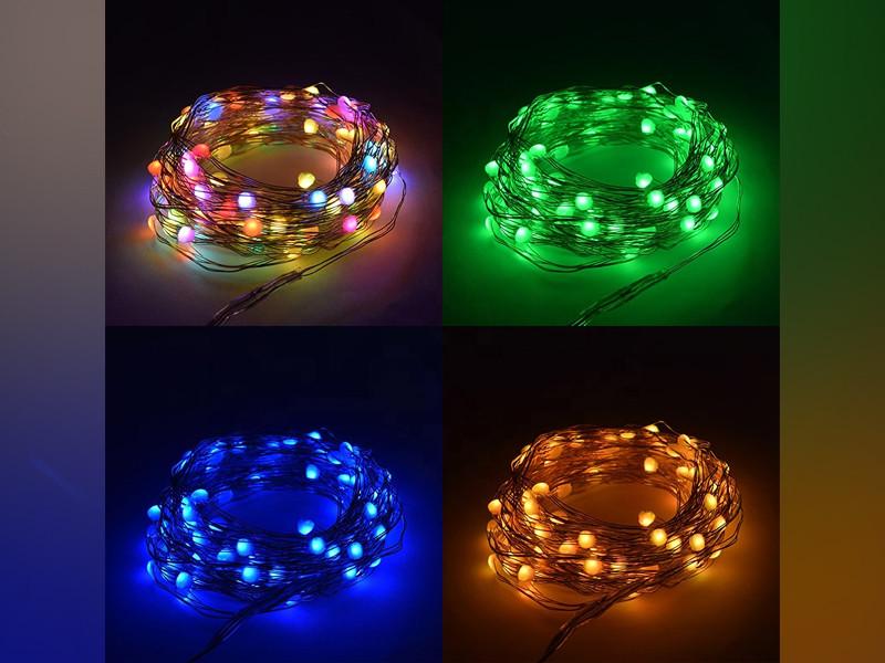 Гірлянда світлодіодна Smart Lemanso LM9204 Tuya IP44 5V WI-FI RGB 10 м (4812) - фото 5