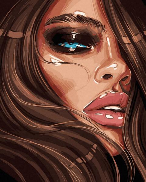 Картина за номерами Brushme Дівчина 40х50 см у термопакеті (GX40303)