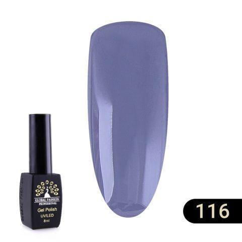 Гель-лак Global Fashion Black elite 116 Гель-лак Global Fashion Black elite 116