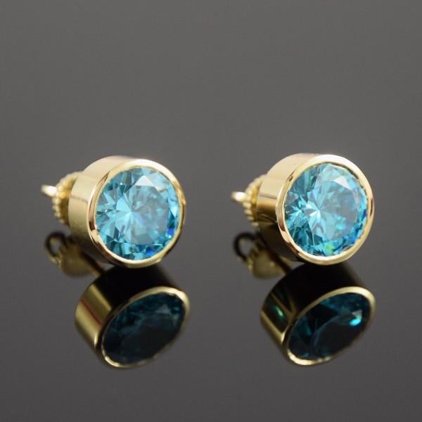 Сережки золоті з фіанітами (1617681710)