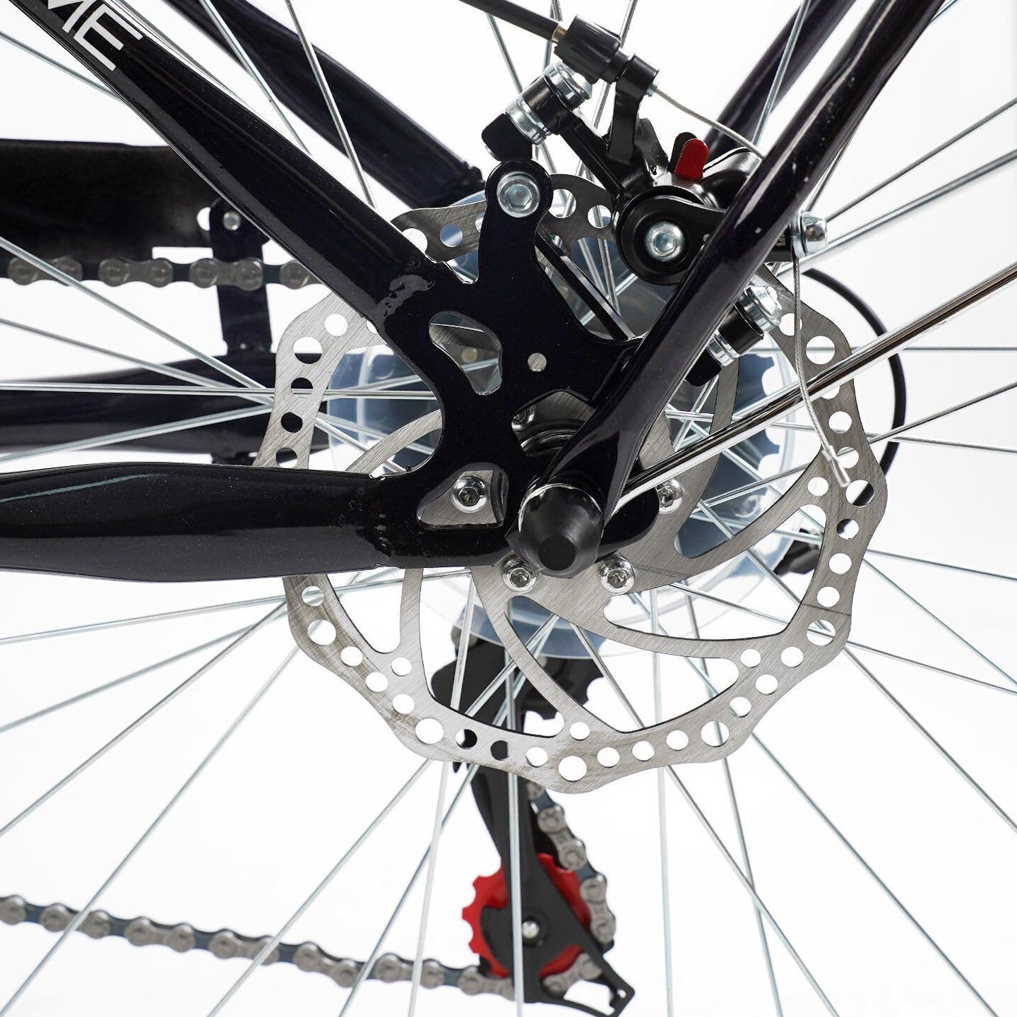 Велосипед міський Corso Polaris з кошиком та багажником рама 16,5"/26" Фіолетовий - фото 7