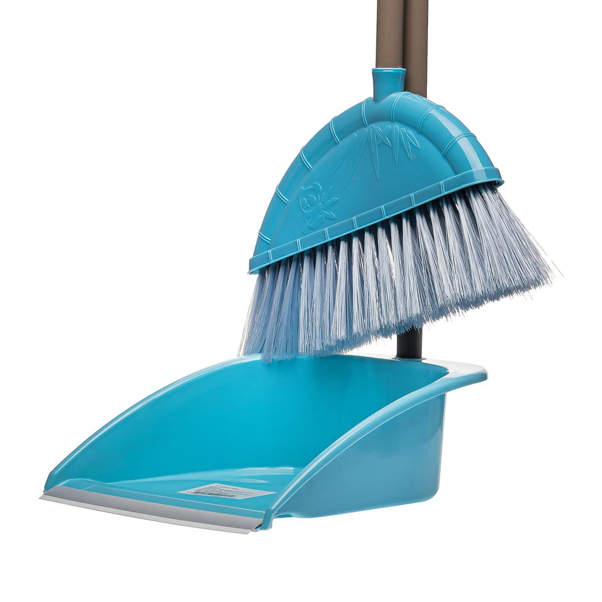 Совок зі щіткою Kornel Ледащо KL-15 80х85 см Блакитний - фото 2