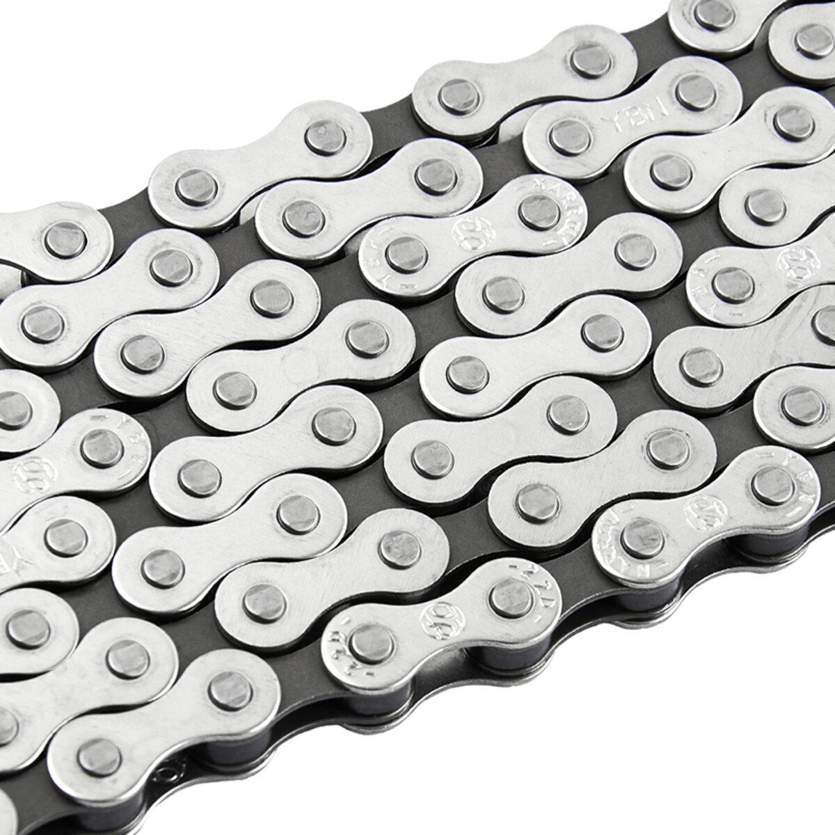 Цепь велосипедная Grey's 112 звеньев 1 шв. Half Silver (S410) Цепь велосипедная Grey's 112 звеньев 1 шв. Half Silver (S410)