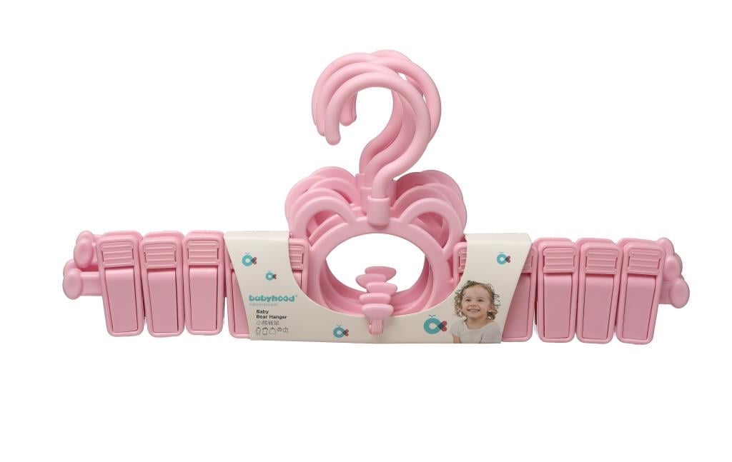 Вешалка детская с держателями Babyhood BH-725P 5 шт. Розовый (29415588) Вешалка детская с держателями Babyhood BH-725P 5 шт. Розовый (29415588)