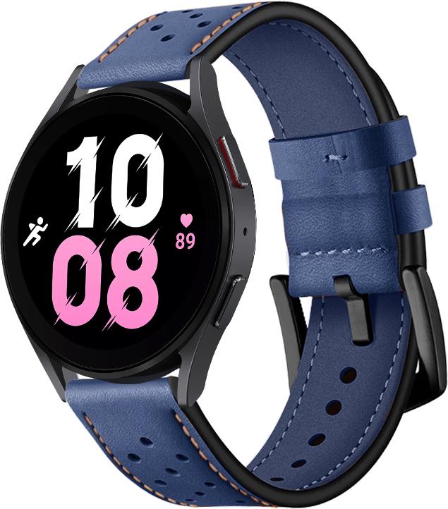 Ремешок кожаный Classico для Galaxy Watch 5 44 мм Blue (29205-28)