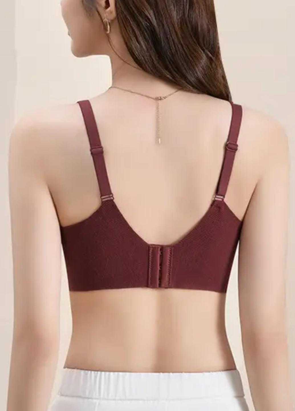 Бюстгальтер женский формованный в рубчик Infinite Comfort M Бордовый (1530-75-01) - фото 4