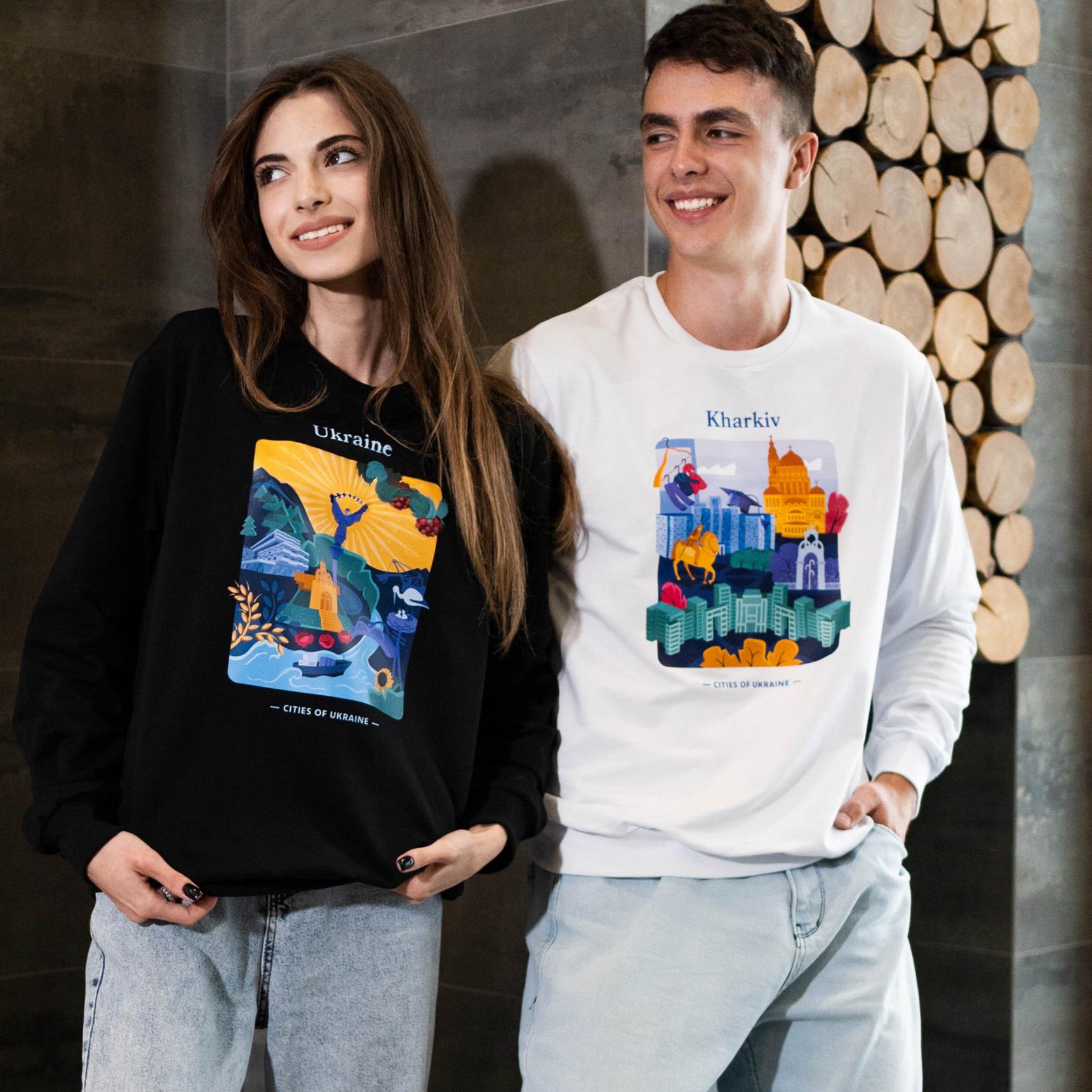 Світшот жіночий Малюнки з патріотичним авторським принтом Україна M Чорний (CFUA02M) - фото 5 Світшот жіночий Малюнки з патріотичним авторським принтом Україна M Чорний (CFUA02M) - фото 5