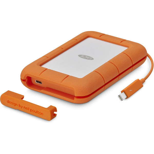 Жесткий диск LaCie Thunderbolt/USB-C 4TB Rugged Orange (STFS4000800) - фото 2