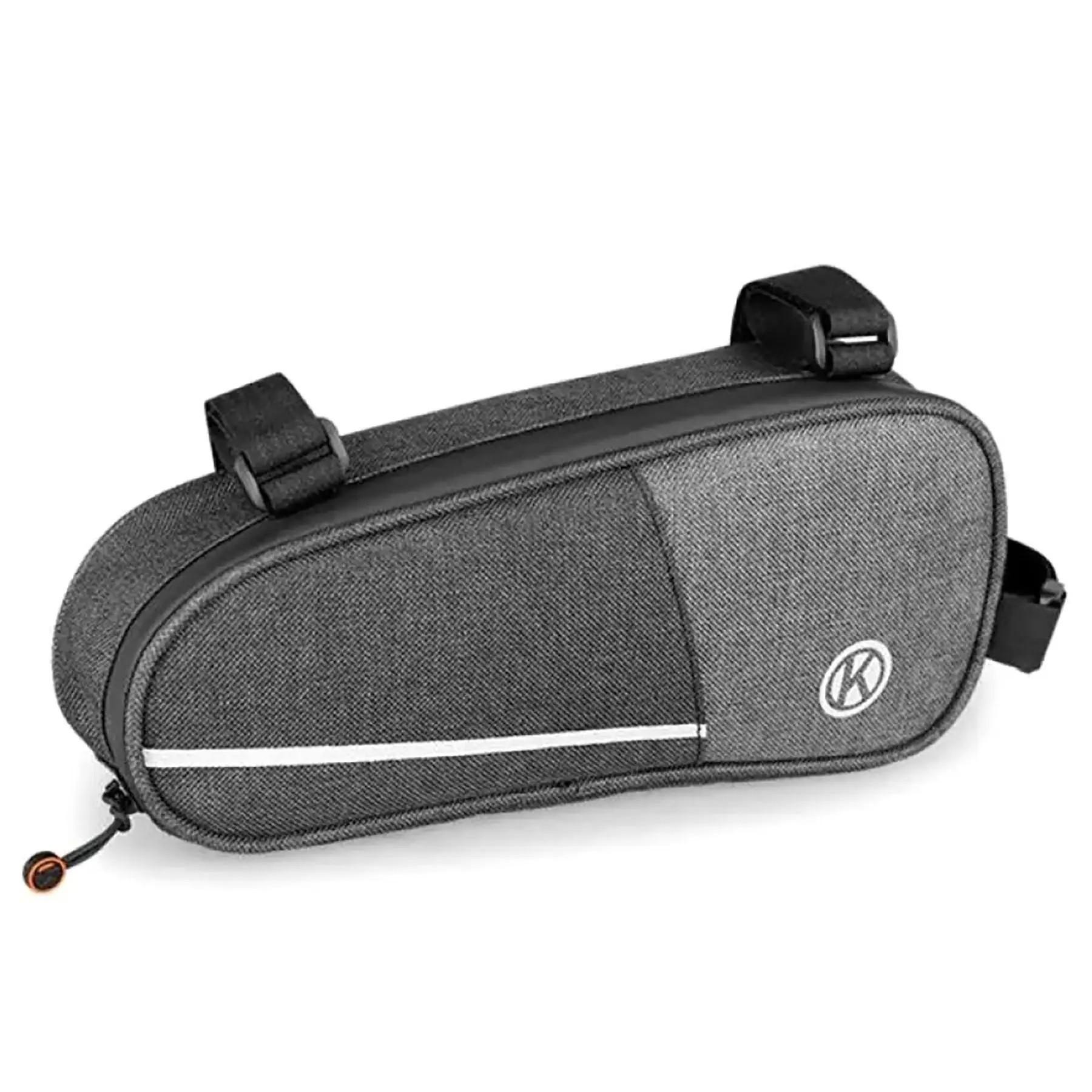 Сумка велосипедна на раму B-Soul водовідштовхувальна Чорно-сірий (10914213)