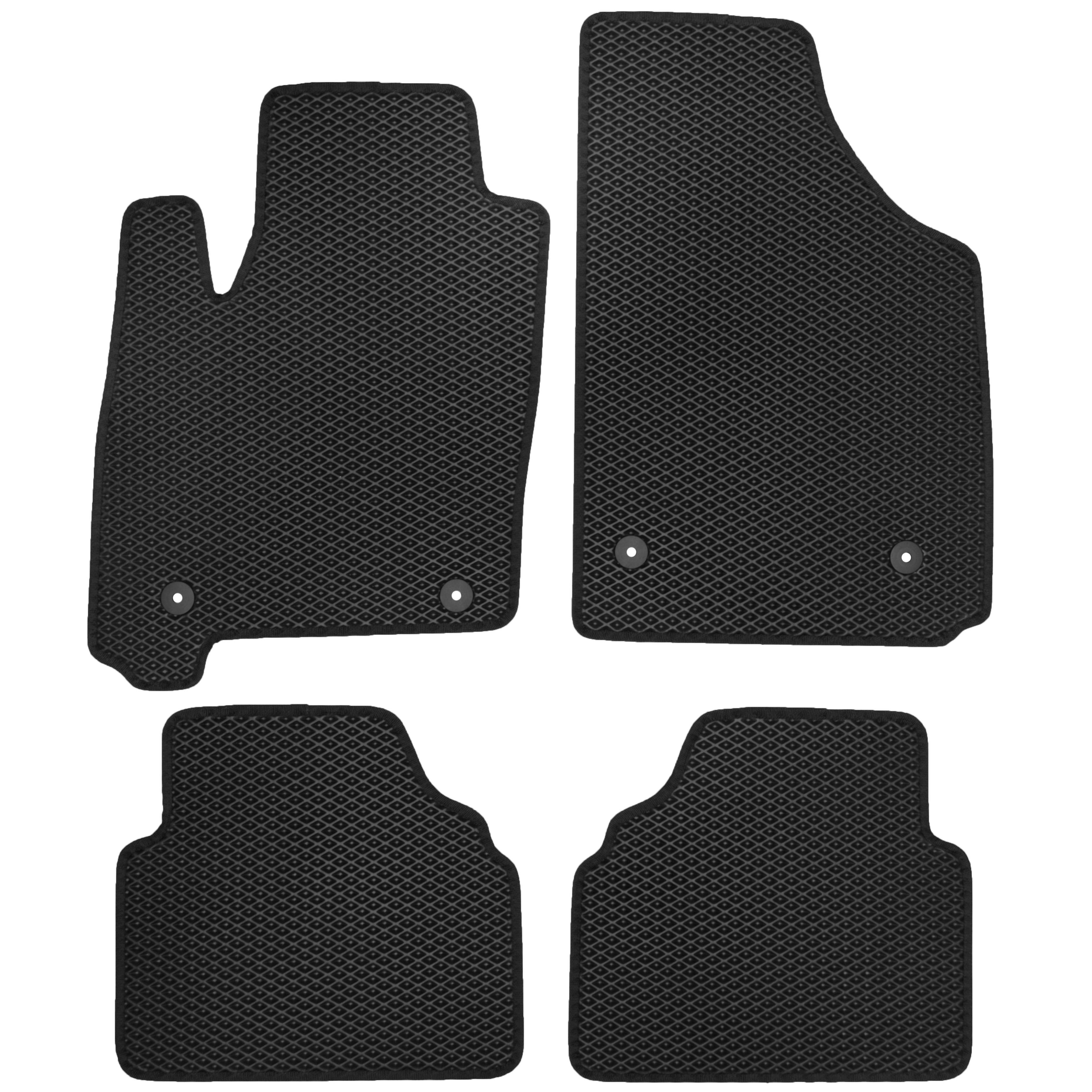 Коврики в салон Kinetic для Opel Meriva '03-09 EVA-полимерные Черный Коврики в салон Kinetic для Opel Meriva '03-09 EVA-полимерные Черный