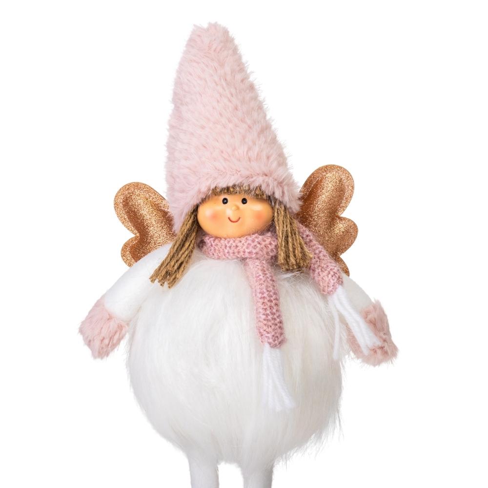 Фигурка Праздничная фея 42 см Розовый - фото 2 Фигурка Праздничная фея 42 см Розовый - фото 2