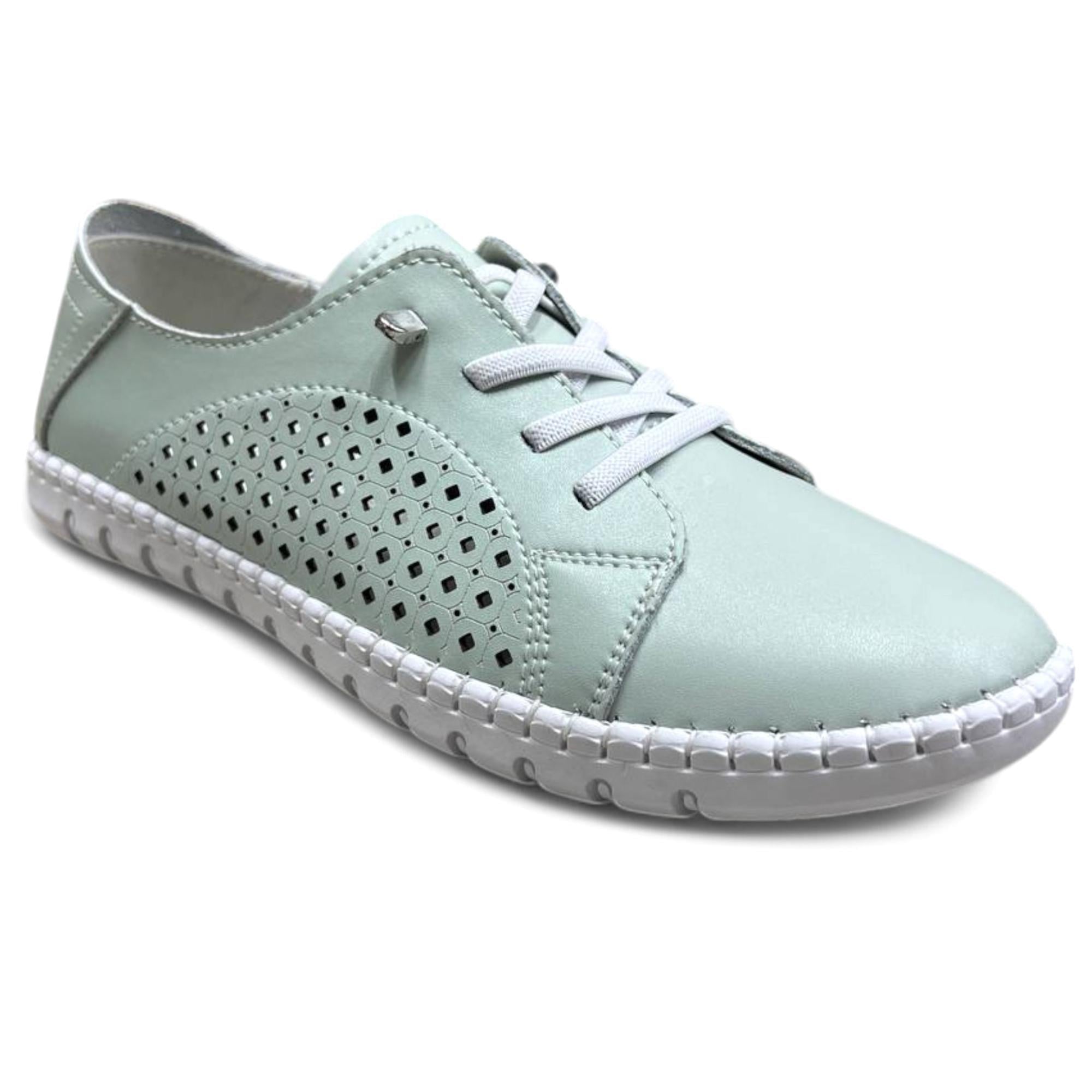 Кеды женские весенние Wollen р. 39 Зеленый (089406-39)