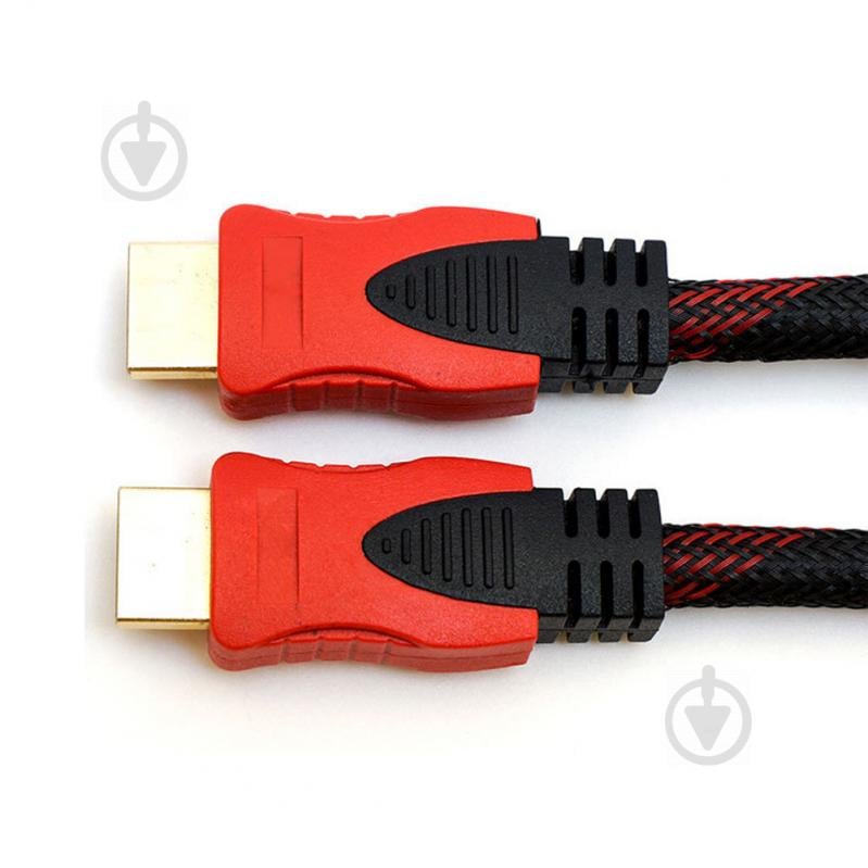 Кабель UKC HDMI - HDMI 1.5m v1.4 Черный с краным (hub_np2_0418) - фото 3