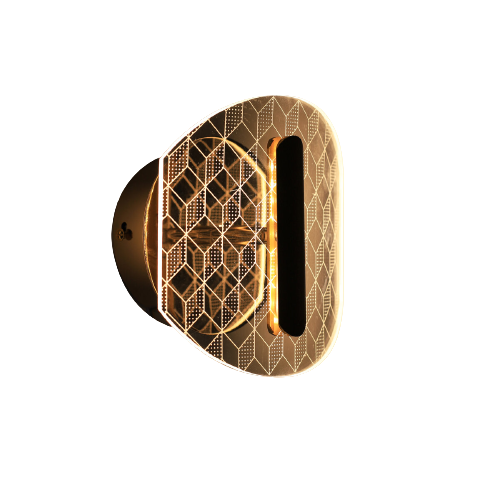 Бра настенный SIRIUS N 3722-1 светодиодный акрыльный 16 W Gold (3717-1)