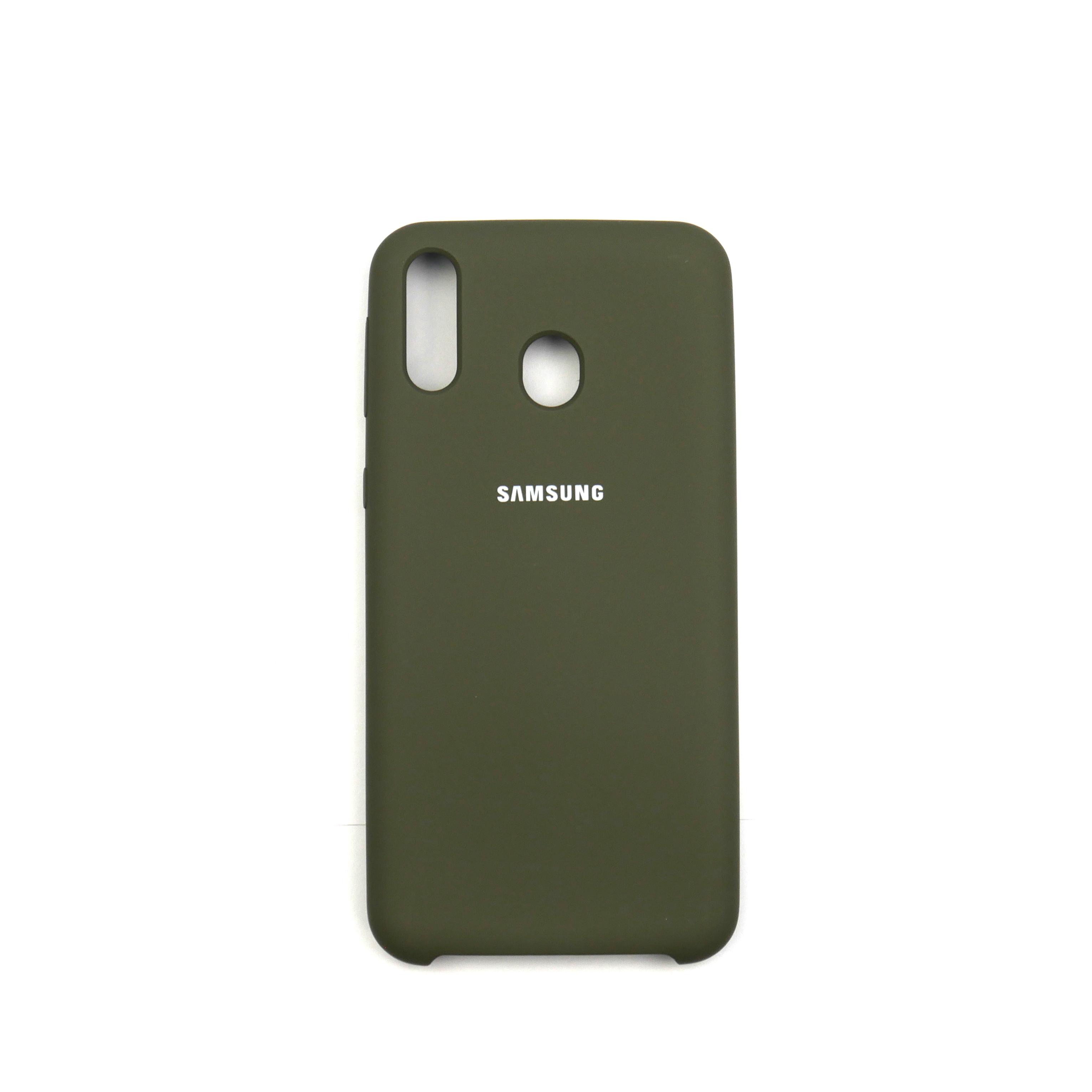 Чехол Jelly Silicone Case Samsung M20 Deep Olive (41)