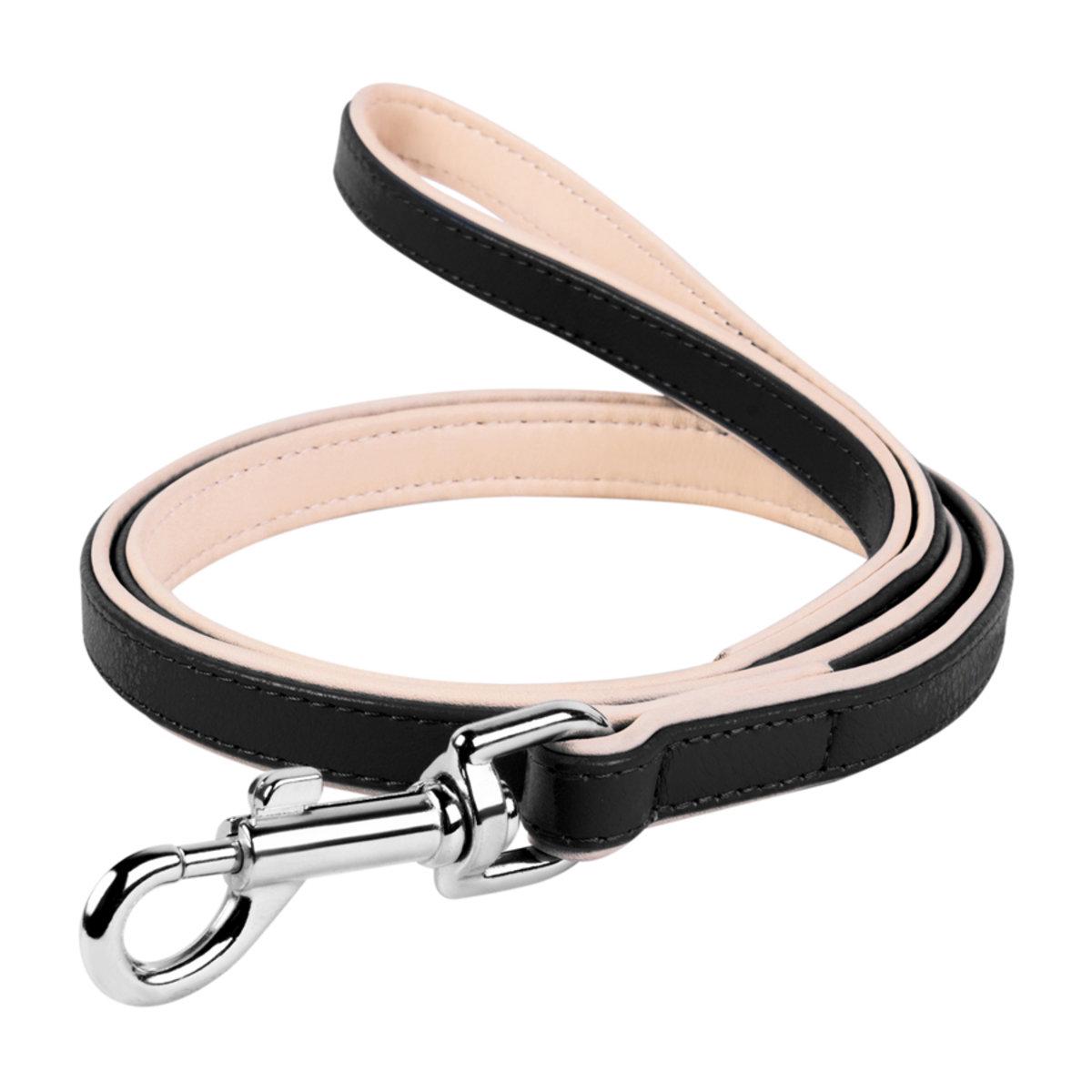 Поводок Collar brilliance двойной 13 мм 122 см Черный