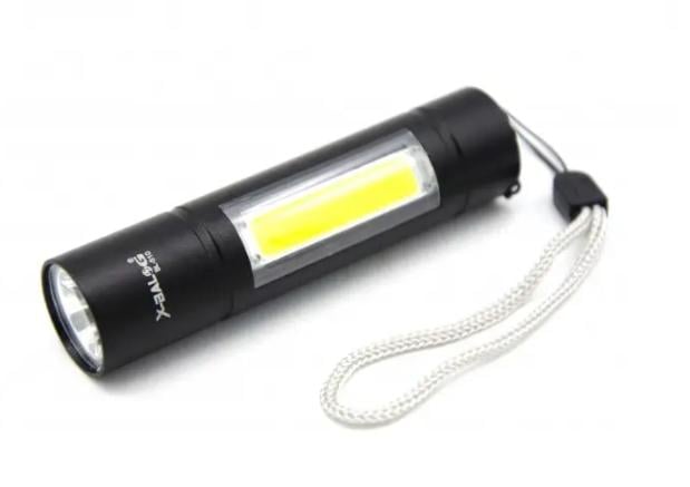 Фонарь ручной BL-510-XPE+COB Q5 ЗУ microUSB 3 режима