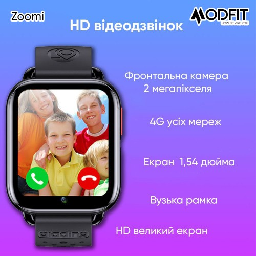 Смарт-часы детские Modfit Zoomi All Black - фото 10