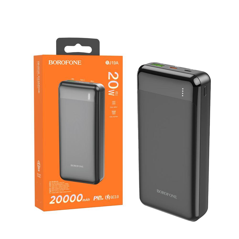 Повербанк Borofone BJ19A 20000 mAh Чорний (1010635-Black) - фото 5