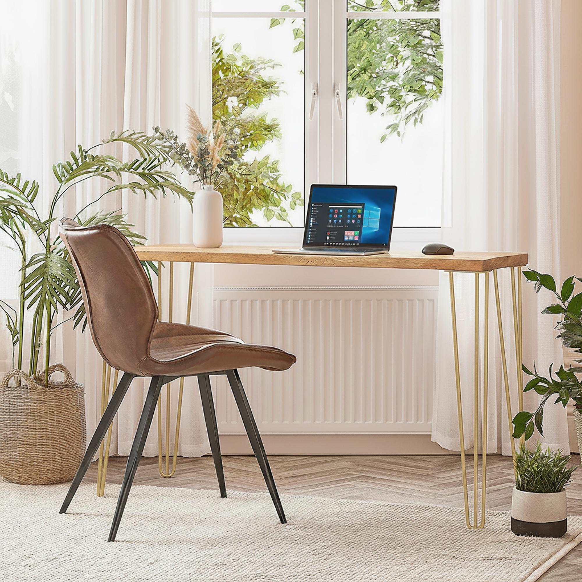 Ножка-шпилька для стола из металла 730 мм Золотой (1113) - фото 2 Ножка-шпилька для стола из металла 730 мм Золотой (1113) - фото 2