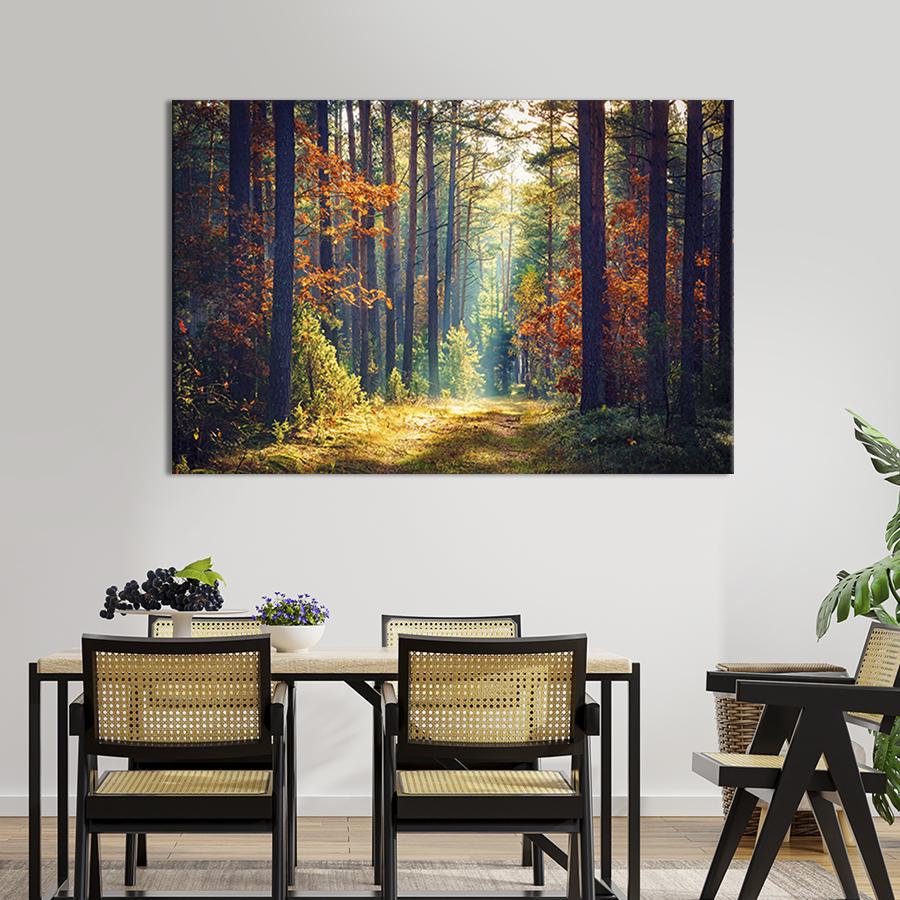 Картина на холсте Лесной пейзаж 51x34 см (615-1)