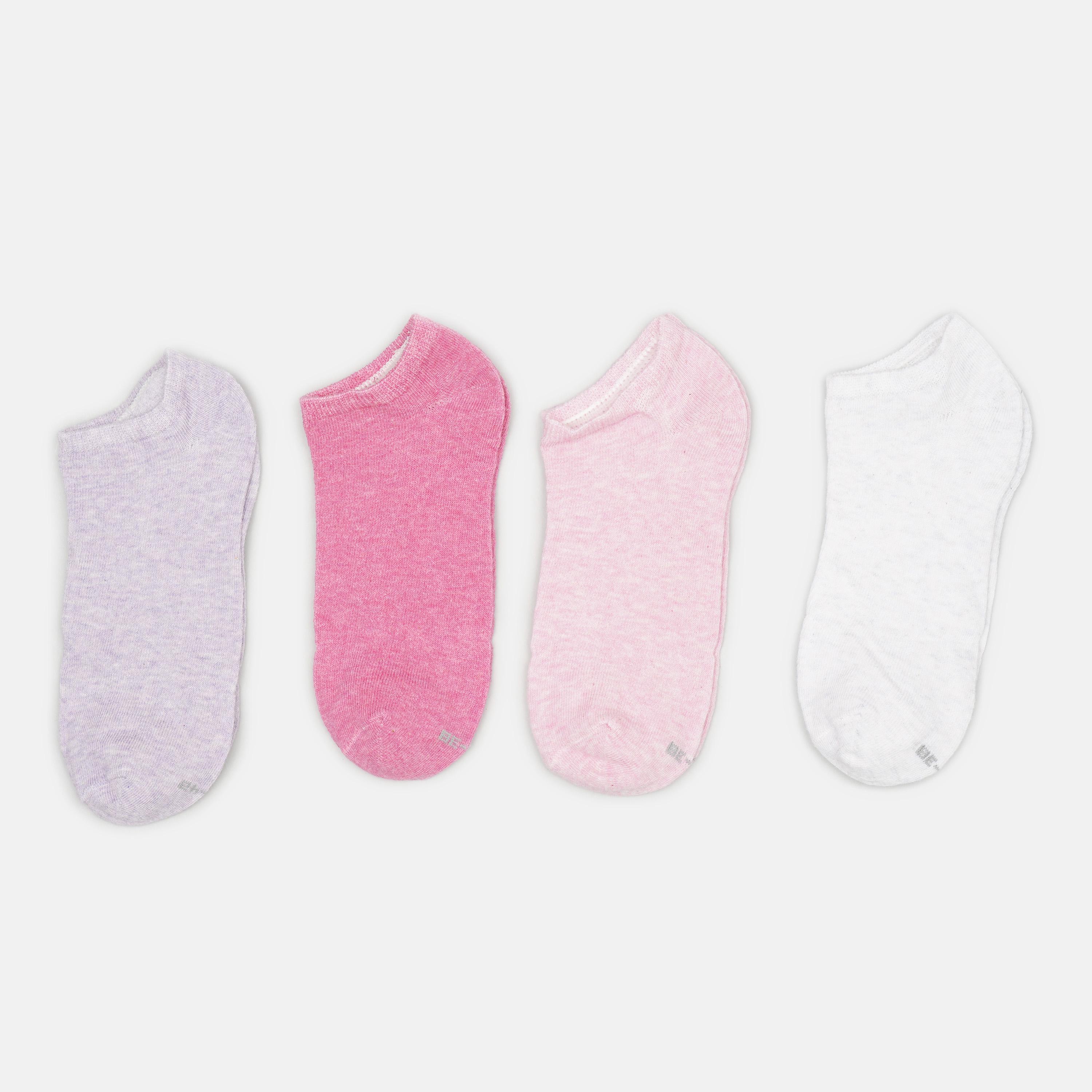 Носки C&A 4 пары р. 35-38 Серый/Розовый (2415855874)