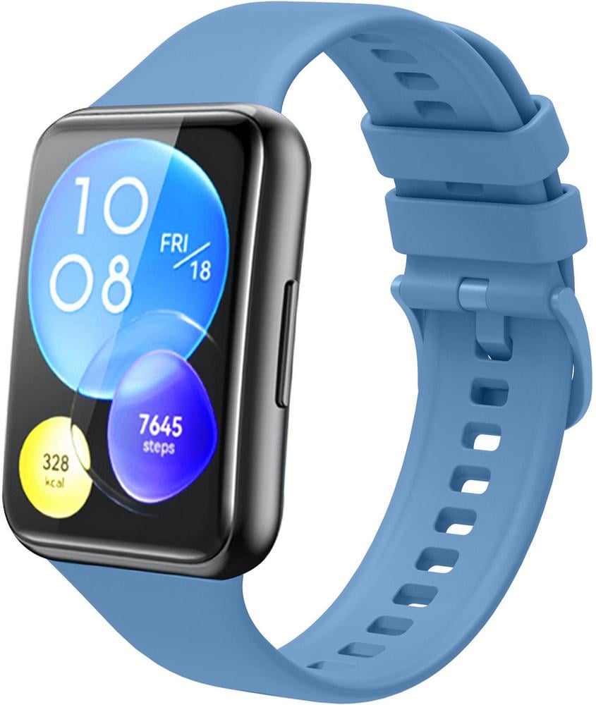 Ремешок Jsota для Huawei Watch Fit 2 силиконовый Light Blue (28081-0B)