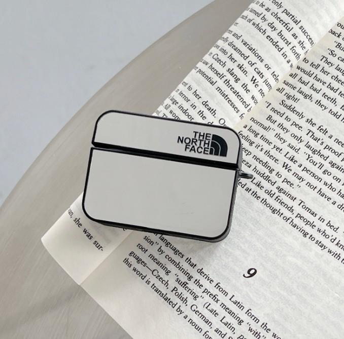 Зеркальный чехол для Apple Airpods Pro The North Face Серый