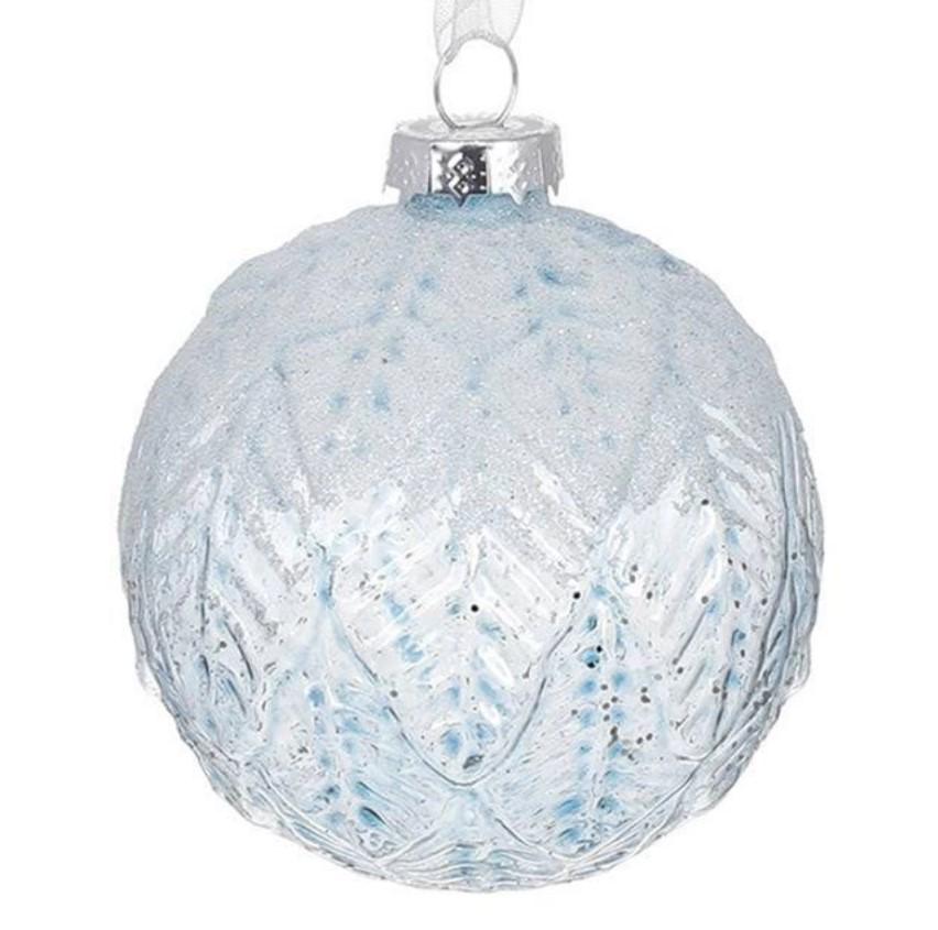 Набор шариков стеклянных 10 см 4 шт. (12627)