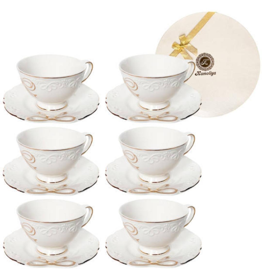 Чайный сервиз SNT Белый бант фарфор 220 мл 12 предметов 6 персон Белый (1754) Чайный сервиз SNT Белый бант фарфор 220 мл 12 предметов 6 персон Белый (1754)