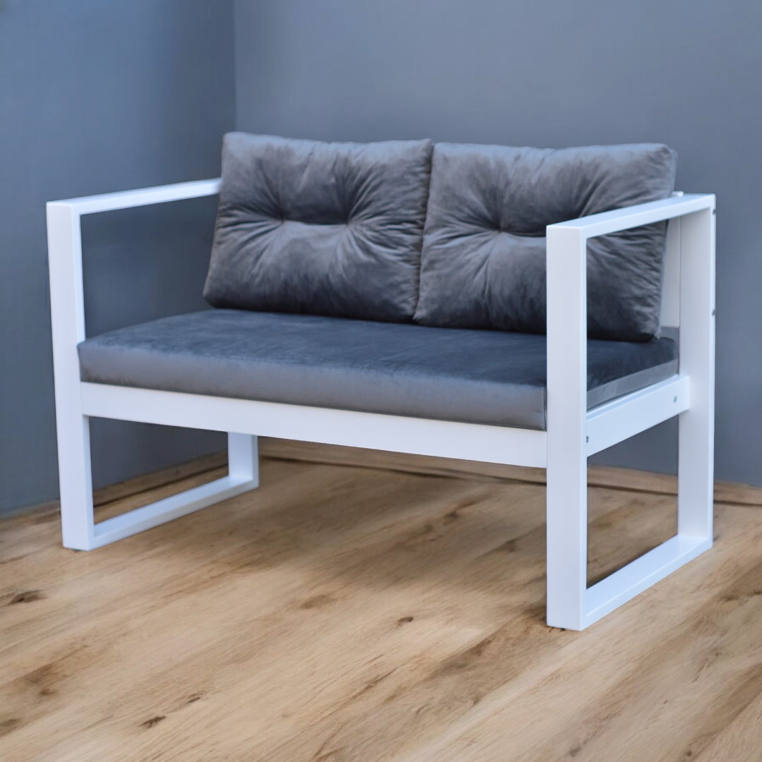 Диван WLS D11 клен в стиле лофт Графитовый (D-11/L/110/1/K/2/01/P) - фото 2