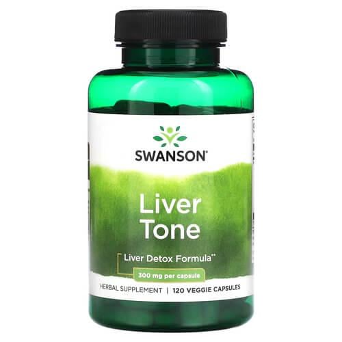 Поддержка печени и желчного Swanson Liver Tone 300 мг 120 Veggie Capsules (SWU761)