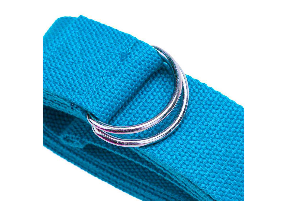 Ремень для йоги EasyFit Голубой (EF-1830-M) - фото 3