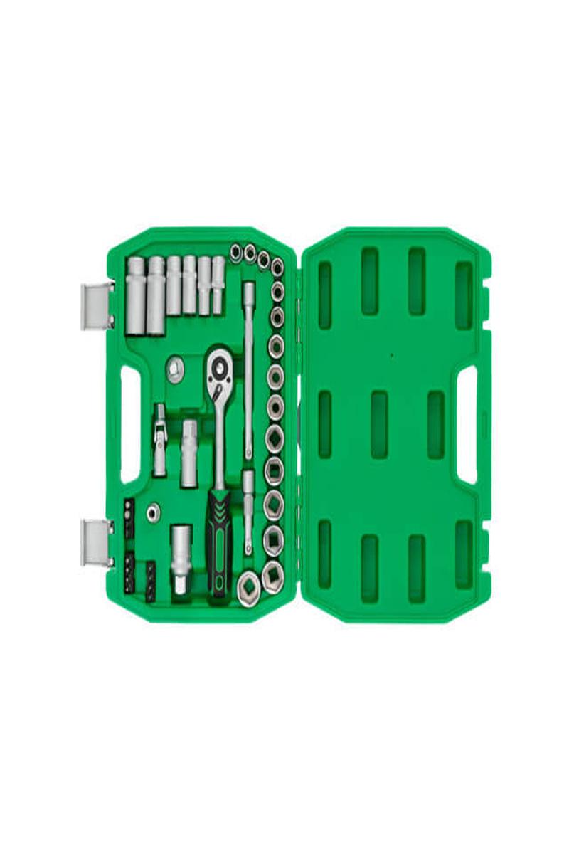 Набір головок і ключів Intertool 39 од. 3/8" Cr V (ET6039SP) - фото 4 Набір головок і ключів Intertool 39 од. 3/8" Cr V (ET6039SP) - фото 4