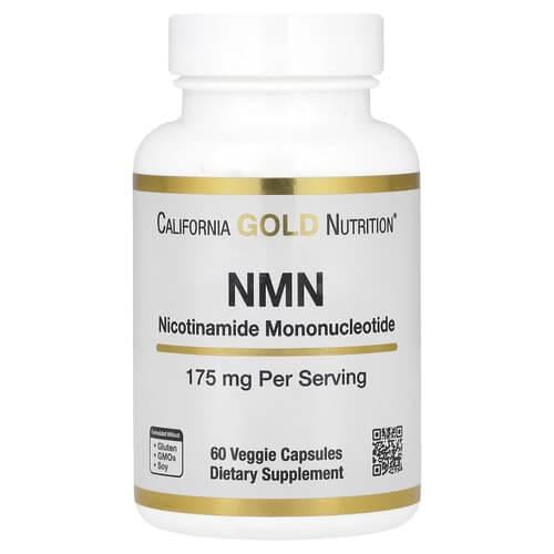 Ниацин B-3 California Gold Nutrition NMN 175 мг 60 Capsules (CGN-01920)
