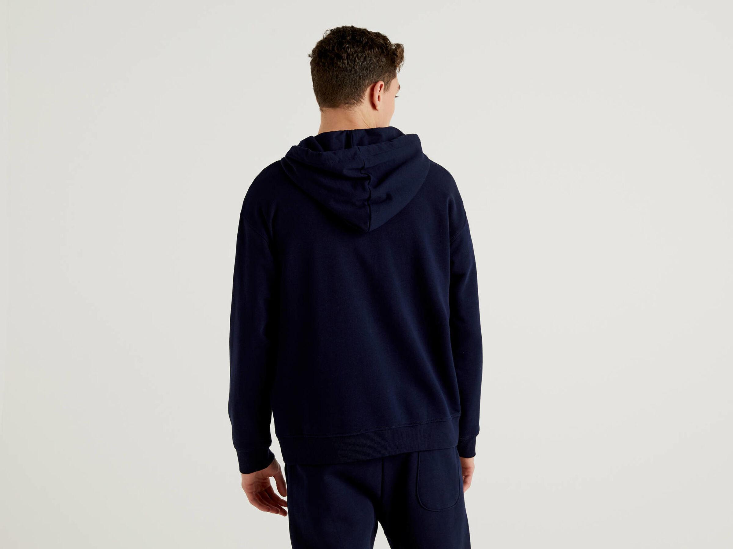 Свитшот мужской Benetton 3j68j5217 L Синий - фото 2