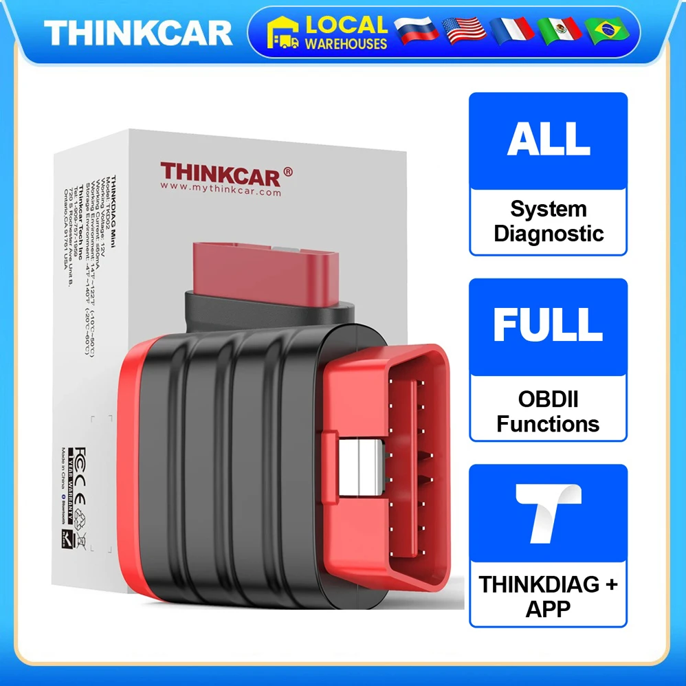 Автомобильный сканер Thinkcar Mini Bluetooth OBD2 Black (82275) - фото 7 Автомобильный сканер Thinkcar Mini Bluetooth OBD2 Black (82275) - фото 7