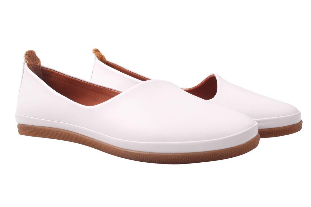 Туфли женские Estile из кожи р. 36 Белый (4-8DTC)