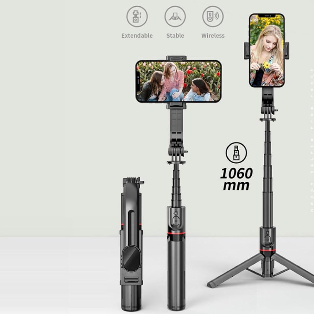 Селфі-монопод Monopod Tripod Button Bluetooth L12 1,06 м (ts000079012) - фото 3