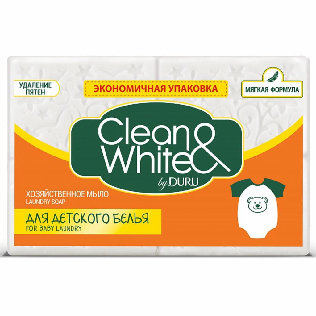 Мило господарське Duru CLEAN&WHITE для дитячих речей 440 г (8690506476632)