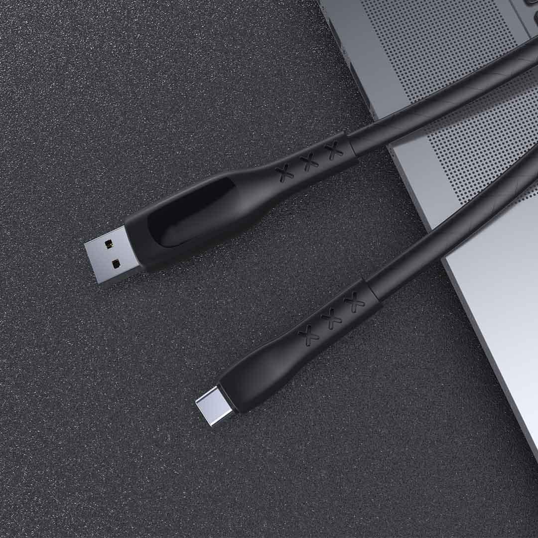 Кабель з дисплеєм WSKEN Cable USB to Type-C 2A 1,2 м Black - фото 5